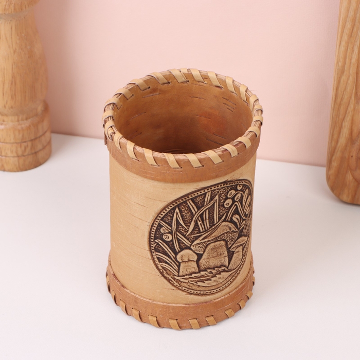 Туес «Грибочки», 8×8×14 см, береста Туес «Грибочки», 8×8×14 см, береста