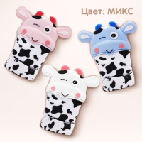 Прорезыватель рукавичка &laquo;Коровка&raquo;, на липучке, цвет МИКС, Крошка Я