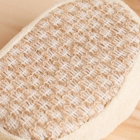 Мочалка банная "Объемный овал", крапива Мочалка банная "Объемный овал", крапива