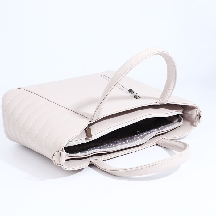 Сумка-тоут Сумка-тоут "Оливи" на молнии, цвет серый