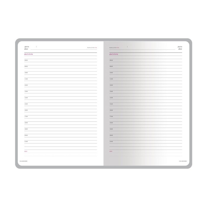 Ежедневник недатированный А5+, 136 листов SIDNEY NEBRASKA, твёрдая обложка, искусственная кожа, ляссе, серебряный обрез, блок 70 г/м2, синий