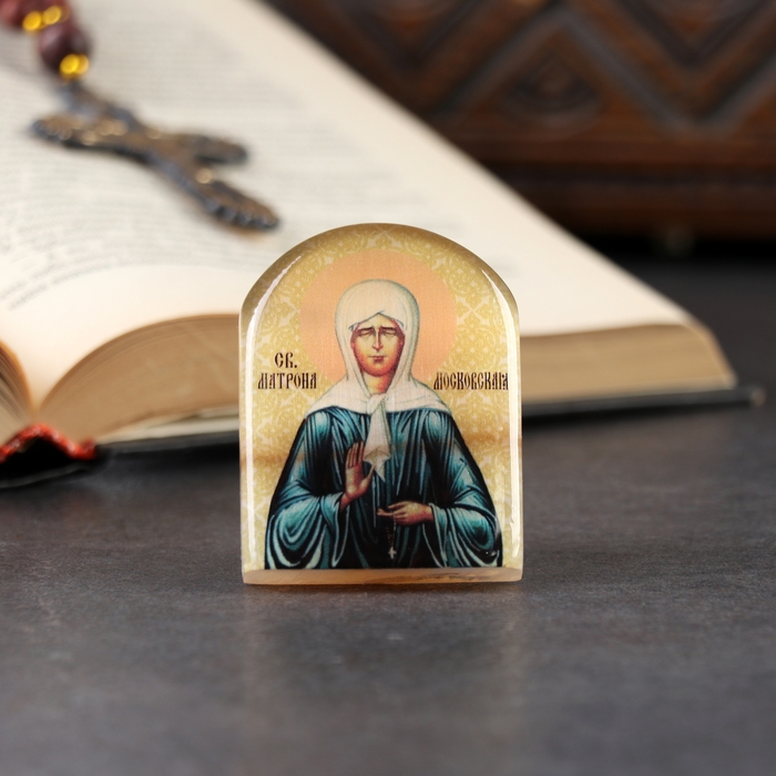 Икона Икона "Матрона Московская", селенит