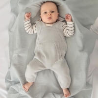 Комбинезон вязаный Крошка Я "Basic" рост 80-86 см, цвет серый