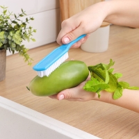 Щётка для овощей и фруктов с ручкой Доляна, 17&times;3,3&times;2 см, цвет МИКС