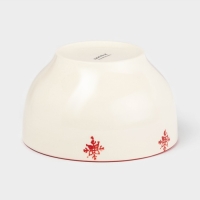 Салатник новогодний Доляна &laquo;Нордик&raquo;, 800 мл, d=14,5 см, цвет бежевый