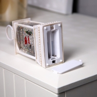 Светодиодная фигура &laquo;Снеговик&raquo; 7.5 &times; 13 &times; 4.3 см, пластик, батарейки АААх2 (не в комплекте), свечение тёплое белое