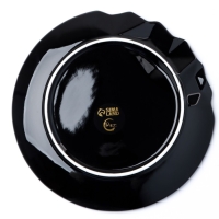 Тарелка керамическая &laquo;Обсидиан&raquo;, 17 см, цвет чёрный