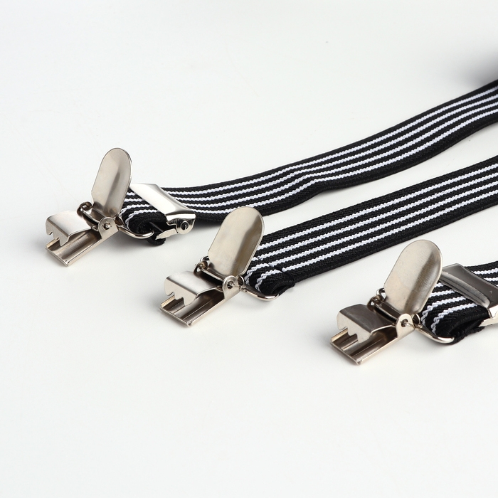 Подтяжки взрослые, ширина 2.5 см, цвет чёрный Подтяжки взрослые, ширина 2.5 см, цвет чёрный