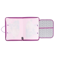 Папка для труда А4 с ручками, 325 х 230 х 25 мм, молния вокруг, откидная планка, пластиковая, ПТР-6 Calligrata "Самая милая"