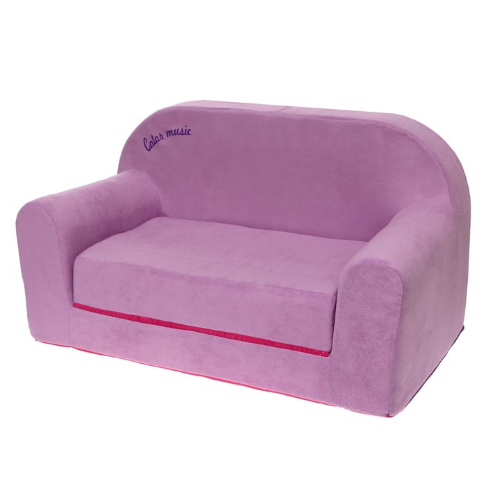Мягкая игрушка &laquo;Диванчик раскладной Happy babby&raquo;, цвет фиолетовый, цвета МИКС