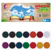 Акварель "Луч" ZOO, 14 цветов, без кисти Акварель "Луч" ZOO, 14 цветов, без кисти