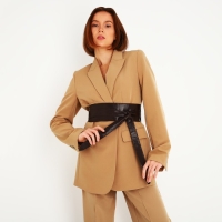 Пояс-кушак, ширина 8.5 см, цвет коричневый Пояс-кушак, ширина 8.5 см, цвет коричневый