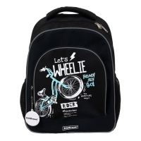 Рюкзак школьный Erich Krause ErgoLine 15L, 39 х 28 х 14 см, эргономичная спинка, Bicycle Rider 57024 Рюкзак школьный Erich Krause ErgoLine 15L, 39 х 28 х 14 см, эргономичная спинка, Bicycle Rider 57024