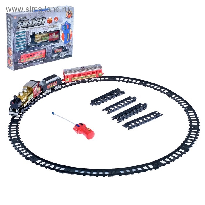 Железная дорога «Скорый поезд», радиоуправляемая, работает от батареек, световые и звуковые эффекты Железная дорога «Скорый поезд», радиоуправляемая, работает от батареек, световые и звуковые эффекты