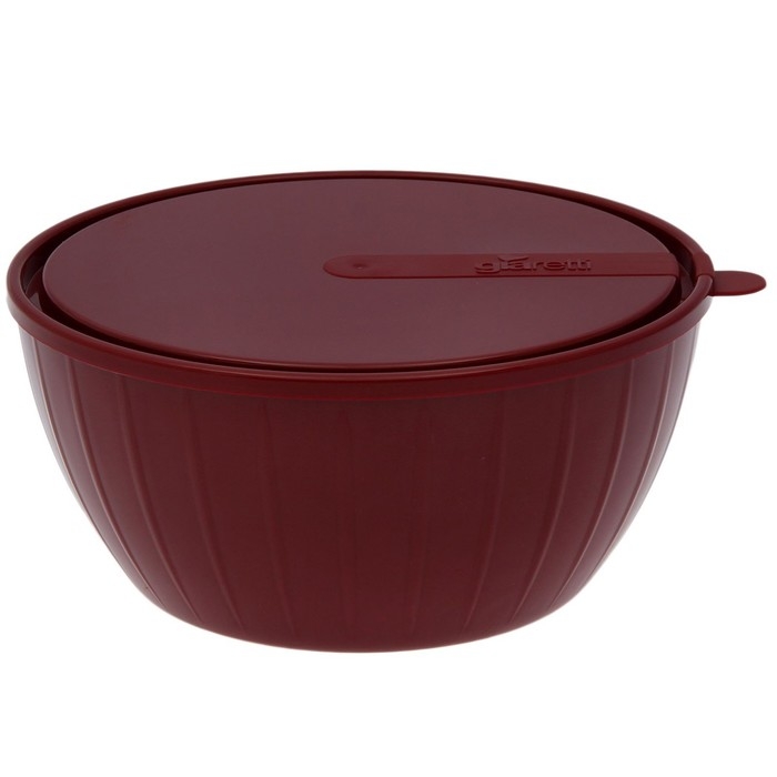 Салатник с крышкой &laquo;Fiesta&raquo;, 2,8 л, цвет МИКС