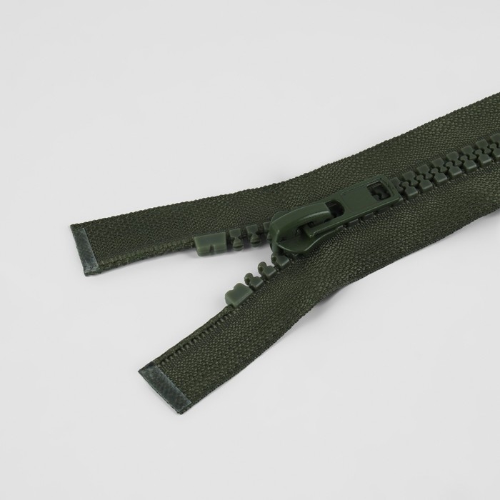 Молния &laquo;Трактор&raquo;, №8, разъёмная, 2 замка, замки автомат, 120 см, цвет хаки, цена за 1 штуку