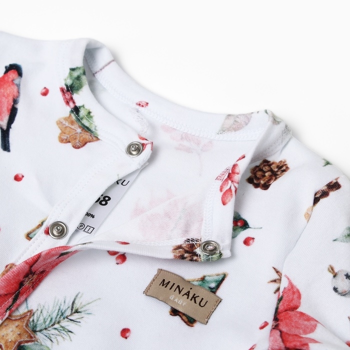 Комбинезон детский MINAKU "Winter", цвет белый, рост 74-80 см
