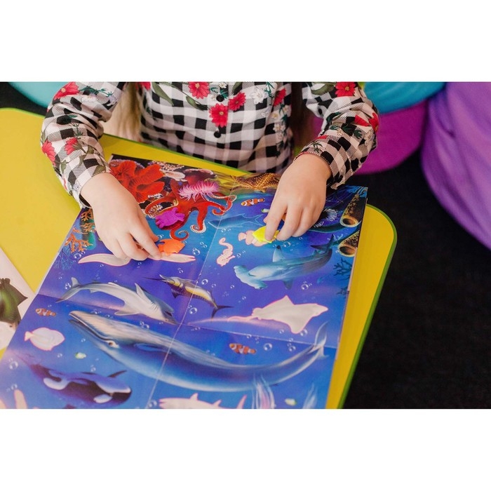 Активити книга с наклейками и растущими игрушками &laquo;Океан&raquo;, 12 стр.