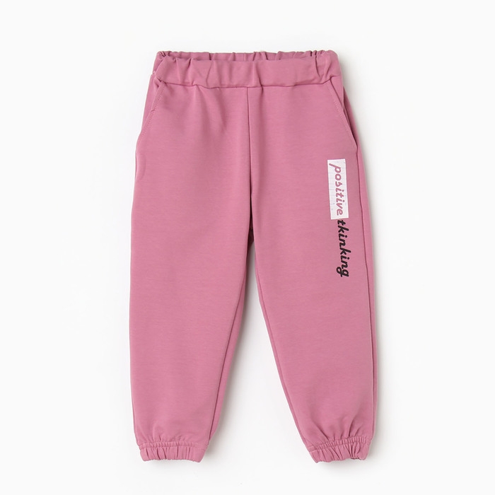 Комплект для девочки (свитшот, брюки), цвет тёмно-лиловый, рост 116 см Комплект для девочки (свитшот, брюки), цвет тёмно-лиловый, рост 116 см