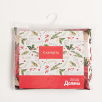 Скатерть Доляна Love 145&times;300 см, 100% п/э