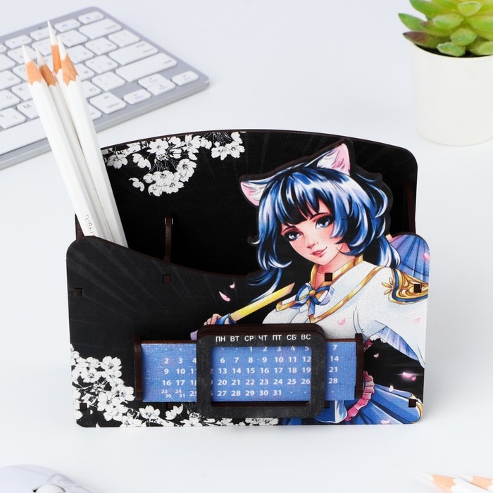Органайзер для канцелярии с вечным календарём &laquo;Аниме&raquo;