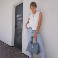 Сумка женская на молнии, TEXTURA, средний размер, цвет синий Сумка женская на молнии, TEXTURA, средний размер, цвет синий