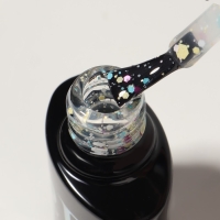 Гель лак для ногтей, &laquo;MILK GLITTER&raquo;, 3-х фазный, 8мл, LED/UV, цвет прозрачный (03)