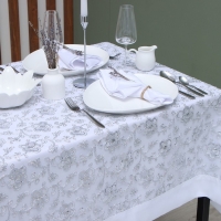 Скатерть Этель с пайетками, 85 х 85 &plusmn;5 см, п/э