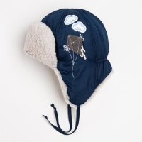 Шапка «Барни» для мальчика, цвет синий, размер 46 Шапка «Барни» для мальчика, цвет синий, размер 46