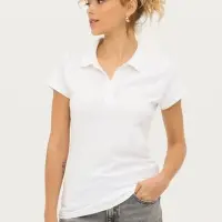 Рубашка поло женская Prescott women 170 белая, размер XL