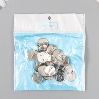 Основа для творчества "Значок с булавкой" набор 20 шт площадка 1,9х1,9см Основа для творчества "Значок с булавкой" набор 20 шт площадка 1,9х1,9см