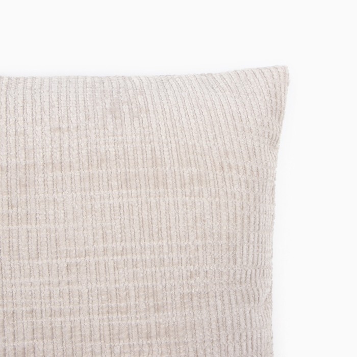 Наволочка декоративная Этель Velvet 43х43см, цвет бежевый, полиэстер