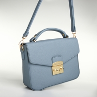 Сумка женская на клапане, TEXTURA, маленький размер, цвет голубой Сумка женская на клапане, TEXTURA, маленький размер, цвет голубой