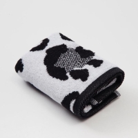 Полотенце махровое Этель ЧБ &laquo;Снежный барс&raquo;, пестроткань, 30х60 см