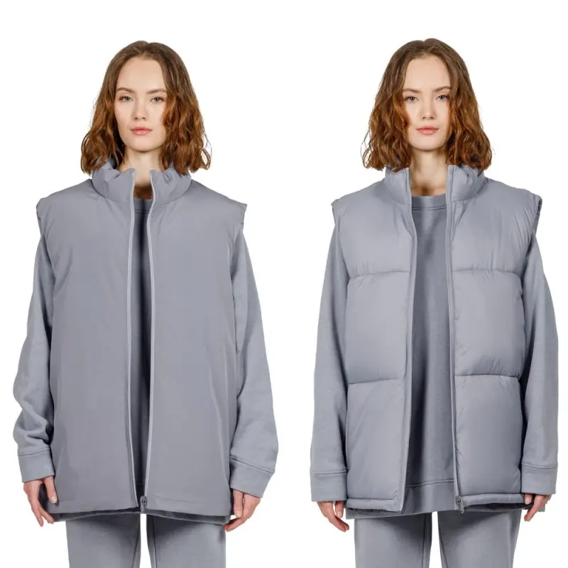 Жилет двусторонний V2, серый, размер XS/S