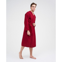 Халат мужской вафельный запашной, цвет вишня, размер 54, 160гр/м Халат мужской вафельный запашной, цвет вишня, размер 54, 160гр/м