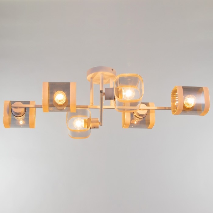 Люстра ГАЛЛОП "Тонни" 6х60Вт Е27 белый