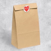 Наклейки для бизнеса &laquo;С любовью&raquo;, матовая пленка, 50 шт, 4 х 4 см