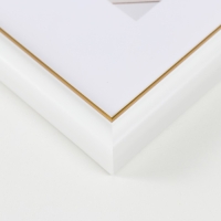 Фоторамка пластик "МИРАМ" 13х18 см, 636461-5, белый с золотом (пластиковый экран) Фоторамка пластик "МИРАМ" 13х18 см, 636461-5, белый с золотом (пластиковый экран)