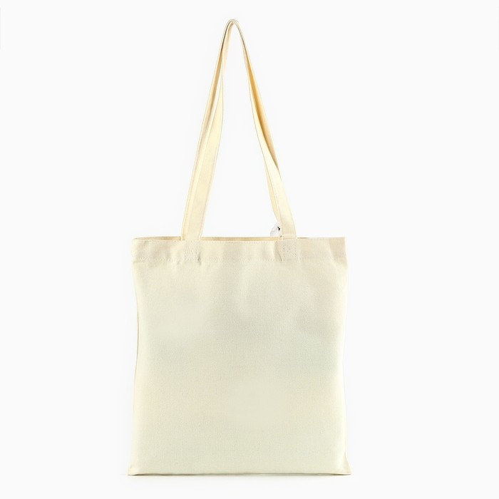 Шопер с лентой «Пойдем на свидание», 35х0,5х40 см, цвет бежевый Шопер с лентой «Пойдем на свидание», 35х0,5х40 см, цвет бежевый