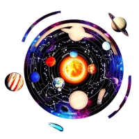 Пазл деревянный фигурный «Солнечная система», 65 элементов Пазл деревянный фигурный «Солнечная система», 65 элементов