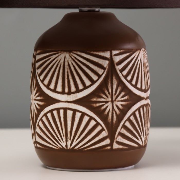 Настольная лампа Настольная лампа "Маргарет" Е14 40Вт коричневый 17х17х27см