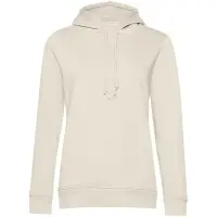 Толстовка с капюшоном женская BNC Inspire (Organic), молочно-белая, размер XL