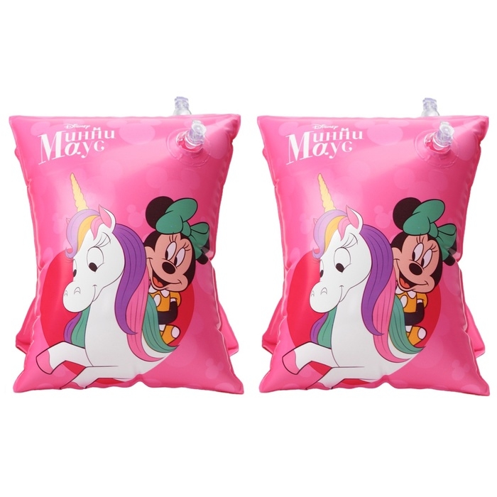 Нарукавники &laquo;Минни Маус&raquo;, детские, для плавания, 20х16 см., цвет розовый