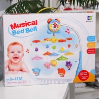 Мобиль музыкальный на кроватку &laquo;Часики&raquo;, на батарейках, цвет МИКС