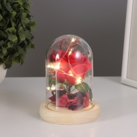 Ночник «Роза» LED 3хААА красный 9,5х9,5х14см Ночник «Роза» LED 3хААА красный 9,5х9,5х14см