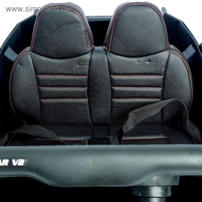 Электромобиль &laquo;БАГГИ&raquo;, полный привод 4WD, кожаное сидение, цвет белый