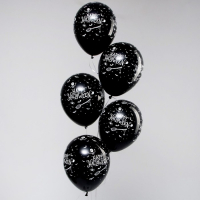 Воздушный шар латексный 12" &laquo;Хеллоуин&raquo;, пастель, цвет чёрный, 50 шт.