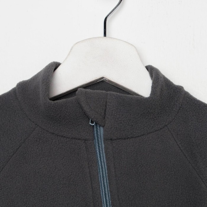 Комбинезон воротник-стойка, цвет серый, рост 86-92 см