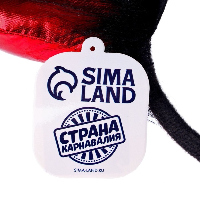 Карнавальный ободок «Дьявол», цвет красный Карнавальный ободок «Дьявол», цвет красный